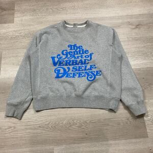 Basketcase Gallery Verbal Self Defense Crewneck Sweatshirt Men's 2XL